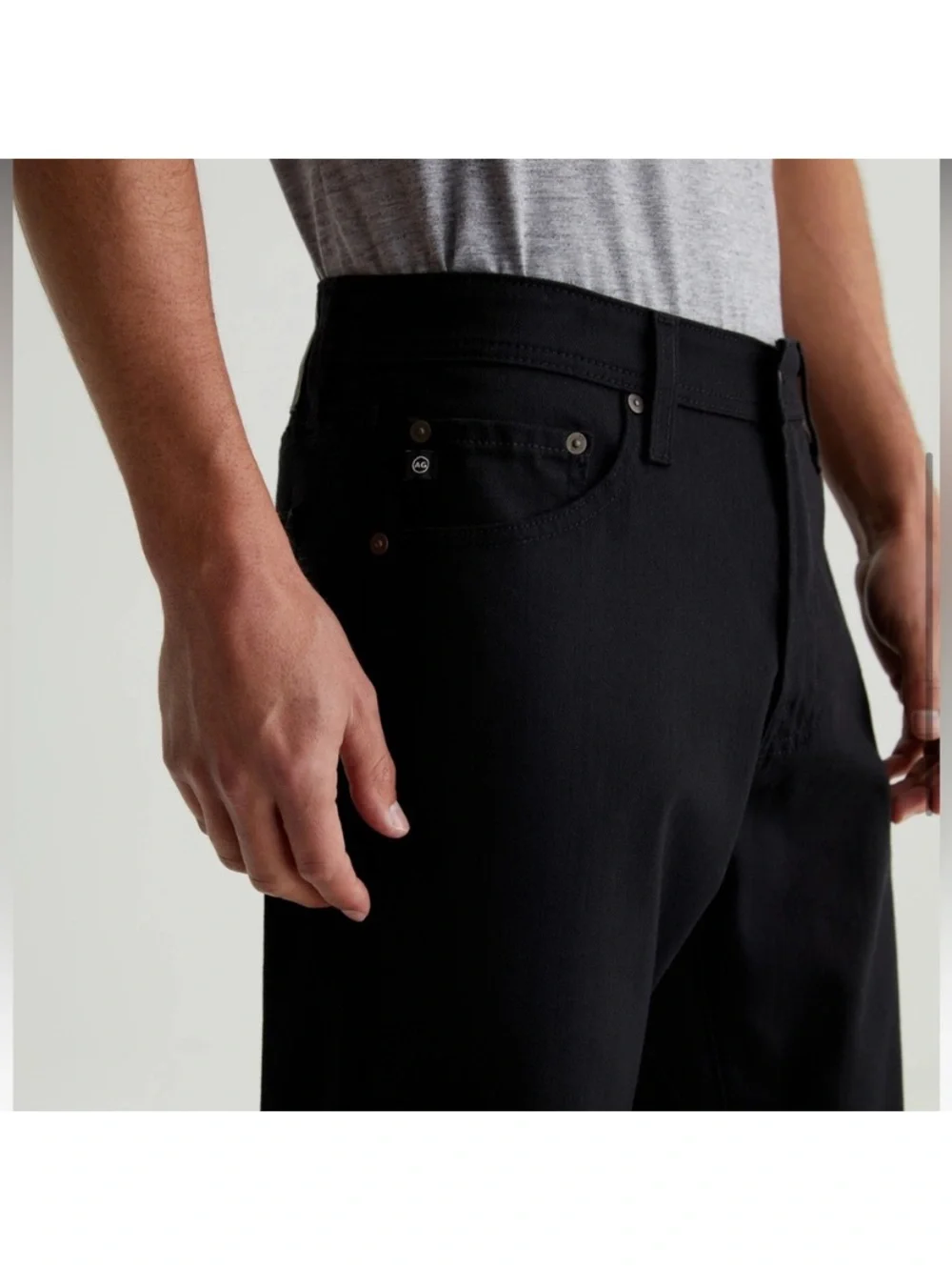 AG Men’s Graduate Tailored Leg Jeans/Pants in Black - 38x34